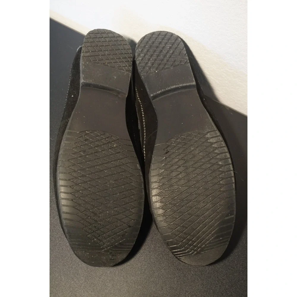 Mens Genuine Water Snake Skin Loafers Black Suede Slip On Shoes Size 12